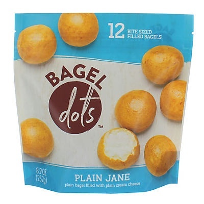 slide 1 of 1, Bagel Dots - Plain Jane, 8.9 oz