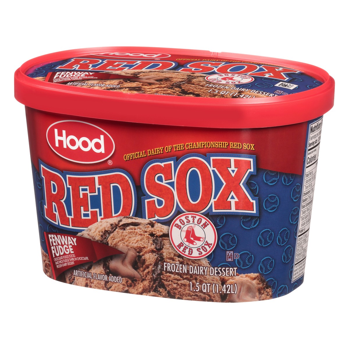 slide 4 of 10, Hood Red Sox Fenway Fudge Frozen Dairy Dessert, 1.5 Quarts, 1.5 qt