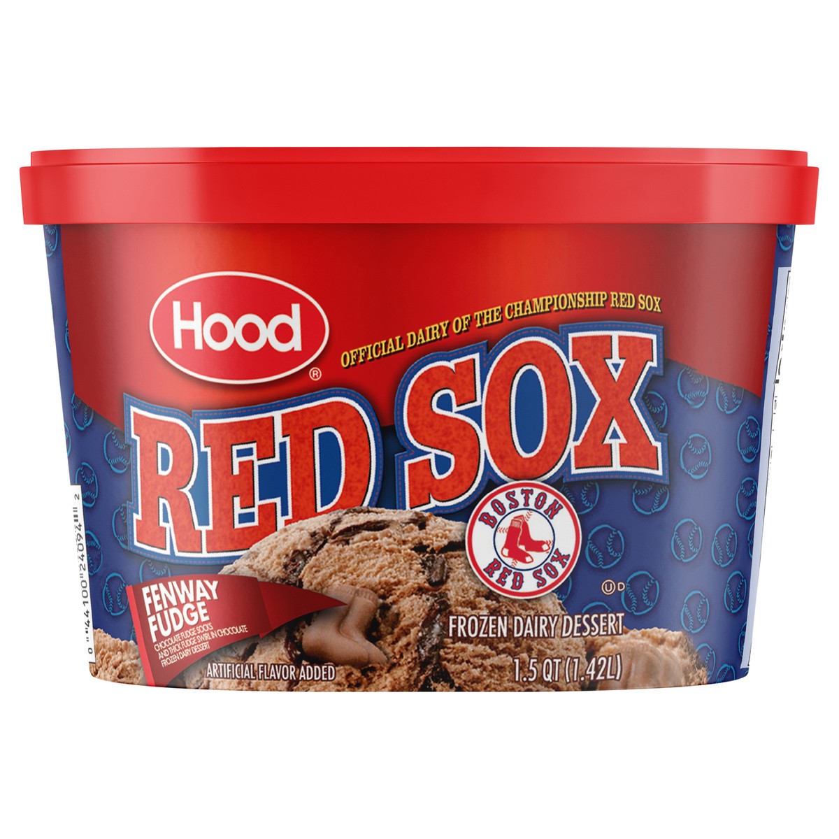 slide 1 of 10, Hood Red Sox Fenway Fudge Frozen Dairy Dessert, 1.5 Quarts, 1.5 qt