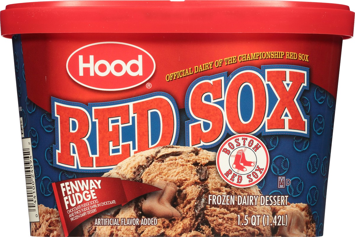 slide 6 of 10, Hood Red Sox Fenway Fudge Frozen Dairy Dessert, 1.5 Quarts, 1.5 qt