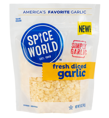 slide 1 of 1, Spice World Garlic Diced 5 Oz - 5 OZ, 5 oz