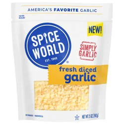 Spice World Garlic Diced 5 Oz - 5 OZ