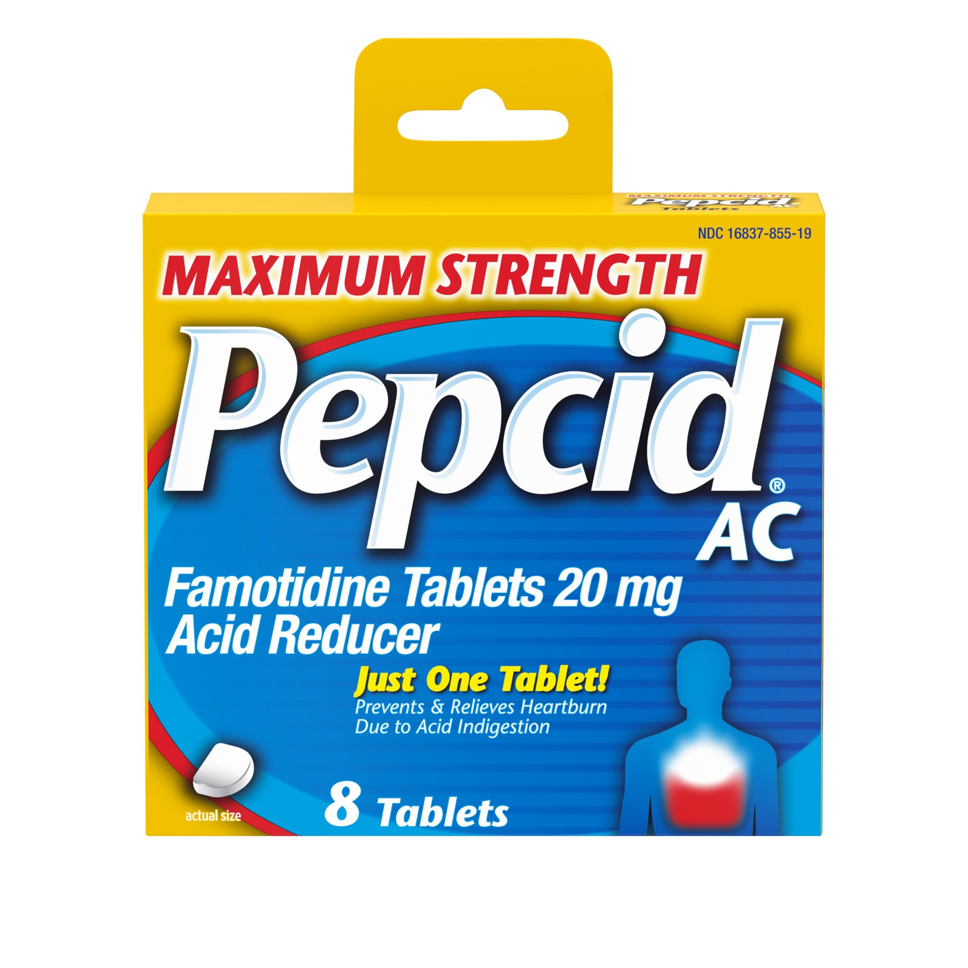 slide 3 of 10, Pepcid AC Maximum Strength for Heartburn Prevention & Relief, 8 ct, 8 ct