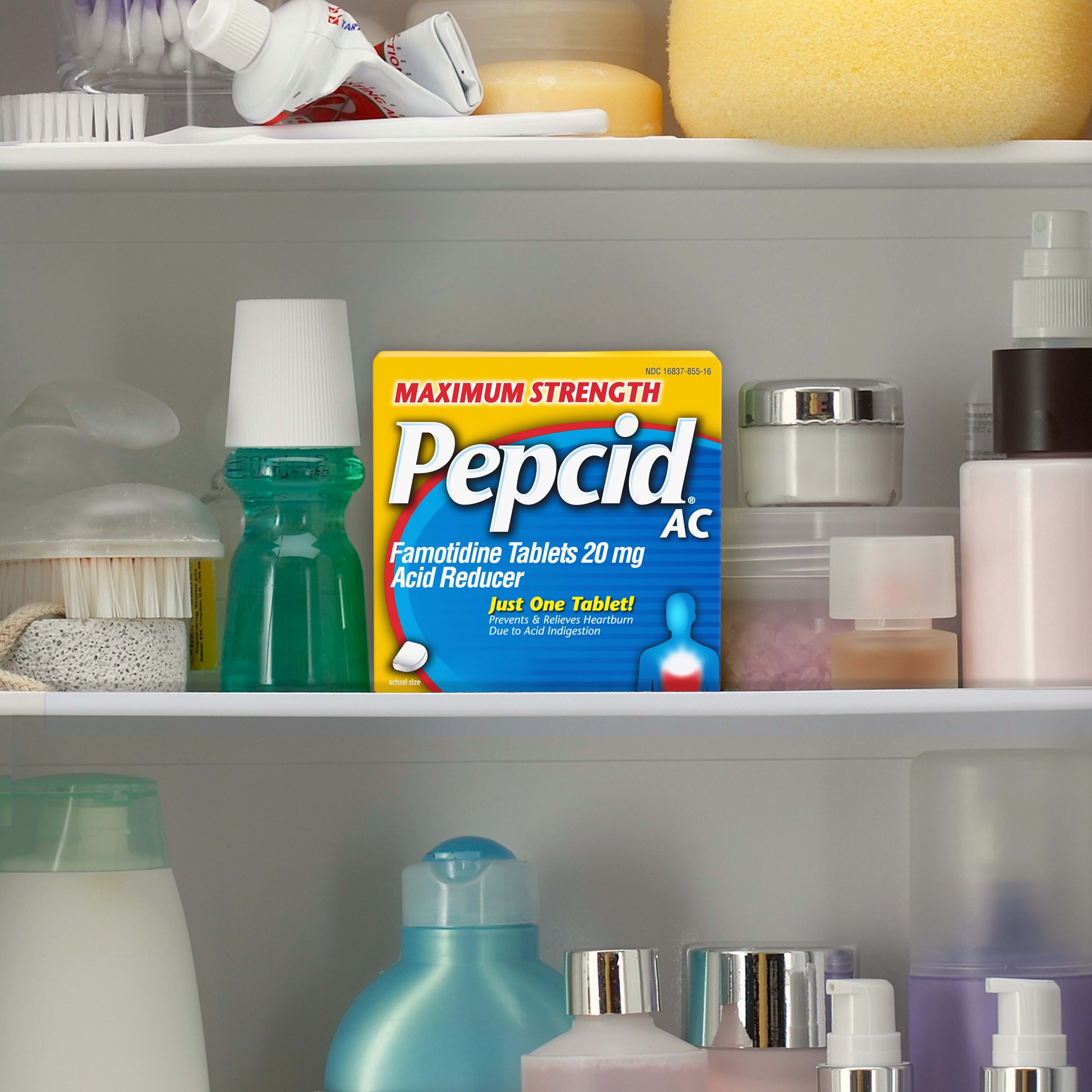 slide 5 of 10, Pepcid AC Maximum Strength for Heartburn Prevention & Relief, 8 ct, 8 ct