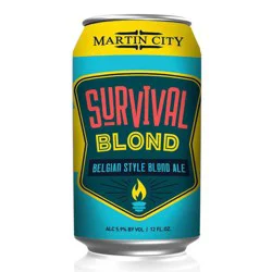 Martin City Brewing Company Martin City Survival Blonde Belgian Blond Ale - 6 pk 12 fl oz Cans