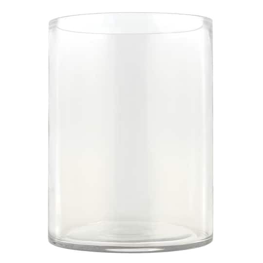 slide 1 of 2, 8" Clear Glass Cylinder Vase By Ashland, 6 in x 6 in x 8 in