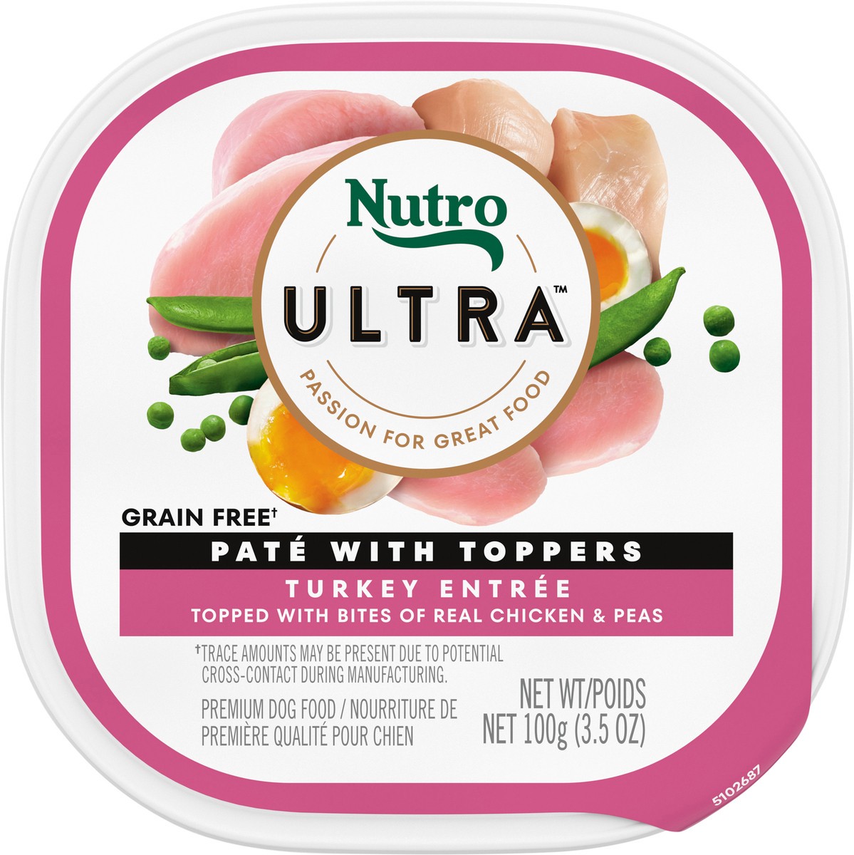 slide 18 of 18, Nutro Ultra Pate with Toppers Premium Turkey Entree Dog Food 3.5 oz, 3.5 Oz