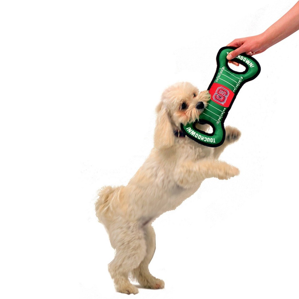 slide 3 of 4, NCAA NC State Wolfpack Field Dog Toy, MED