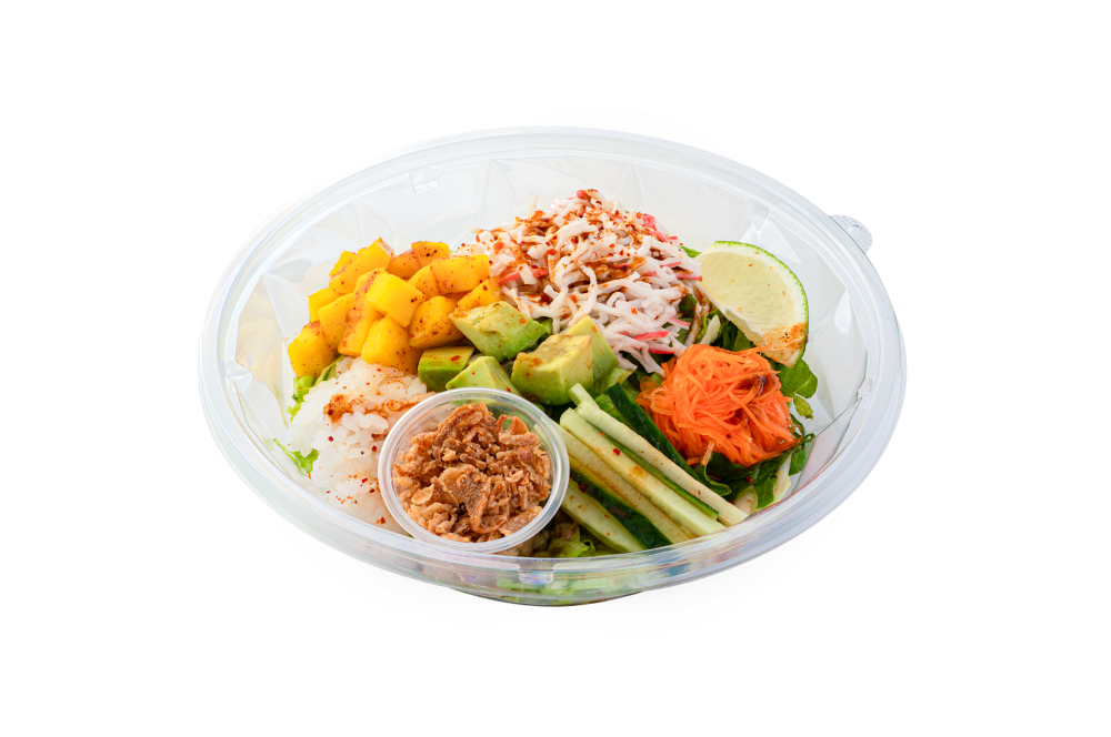 slide 1 of 1, Zenshi Tajin Mango Crab Salad Bowl, 9.6 oz, 9.6 oz