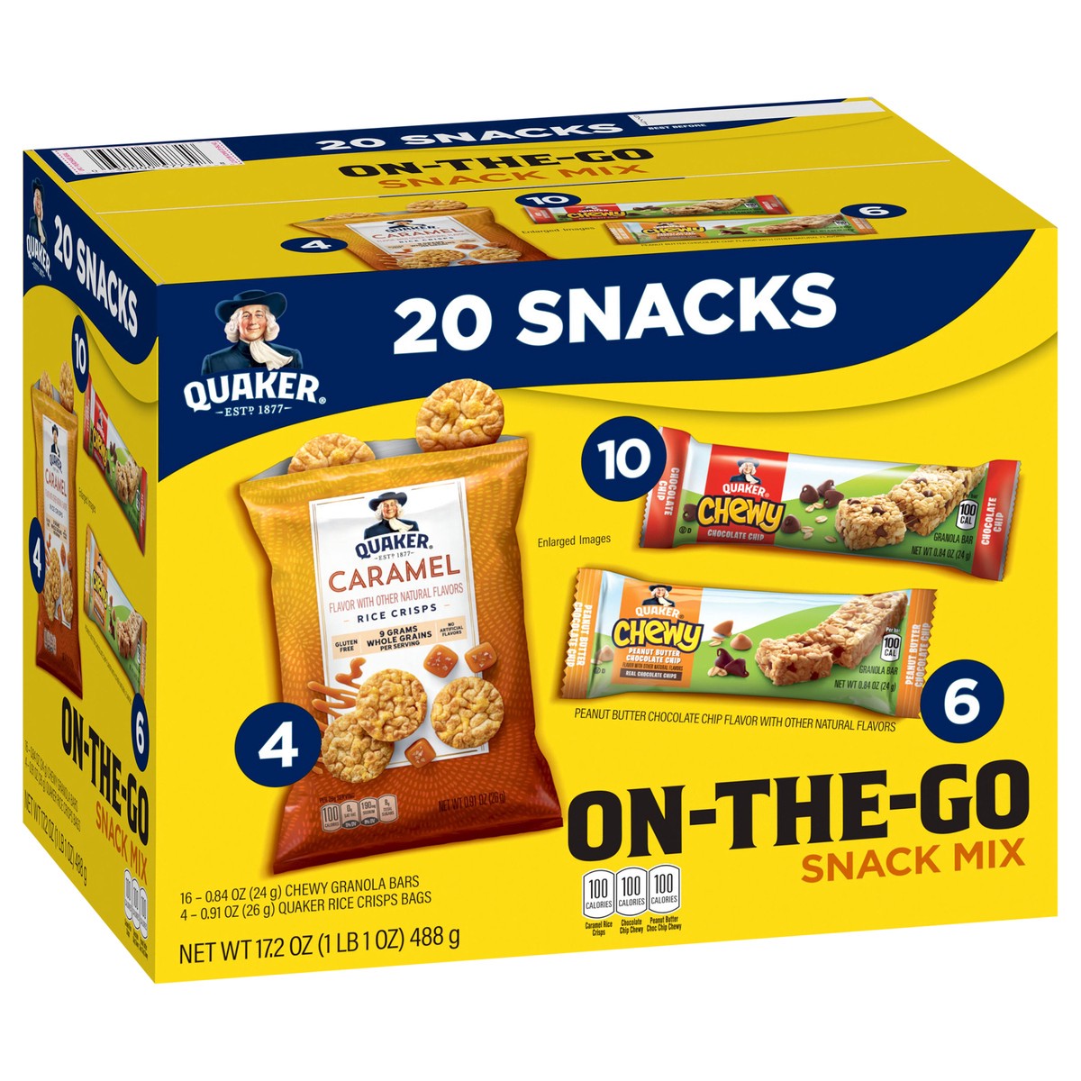 slide 2 of 6, Quaker Snack Mix, 20 ct