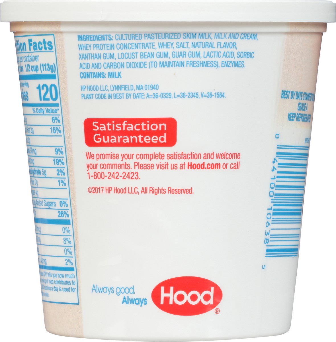 slide 3 of 8, Hood Country Style Cottage Cheese, 24 oz, 24 oz