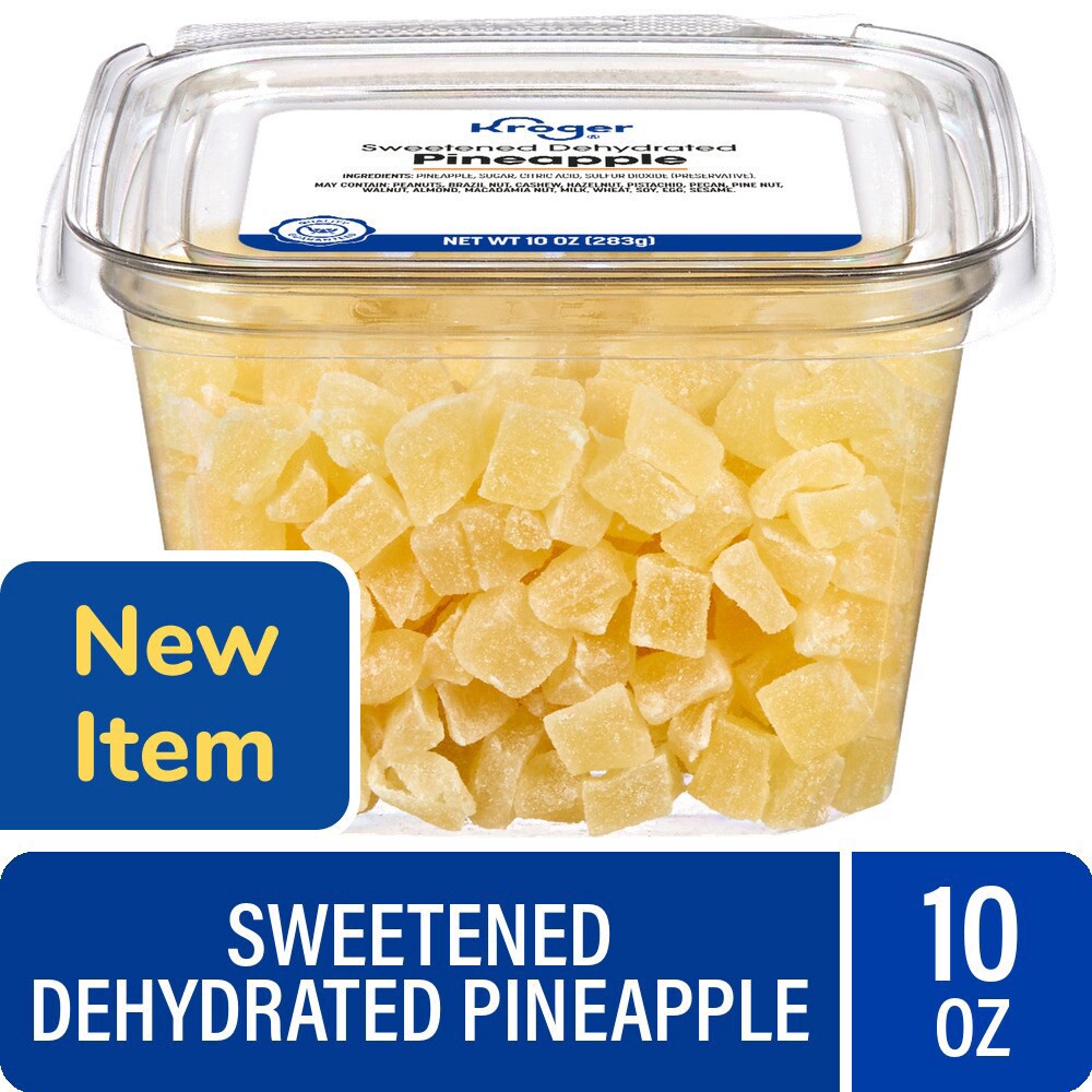 slide 1 of 1, Kroger® Sweetened Dehydrated Pineapple, 10 oz, 10 oz