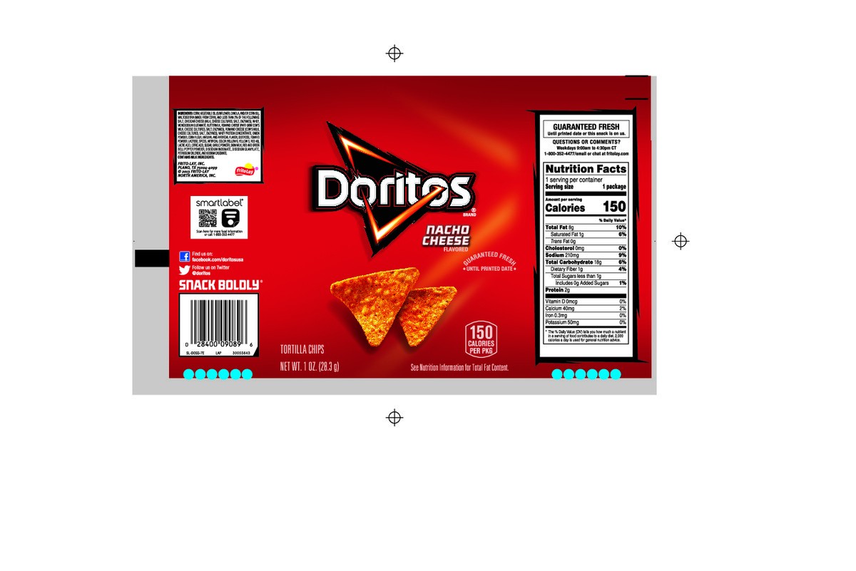 slide 7 of 9, Doritos Tortilla Chips Nacho Cheese Flavored 1 Oz, 1 oz