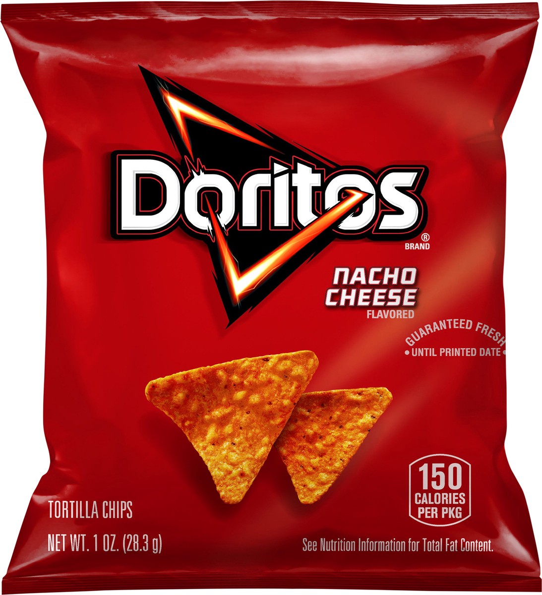 slide 8 of 9, Doritos Tortilla Chips Nacho Cheese Flavored 1 Oz, 1 oz