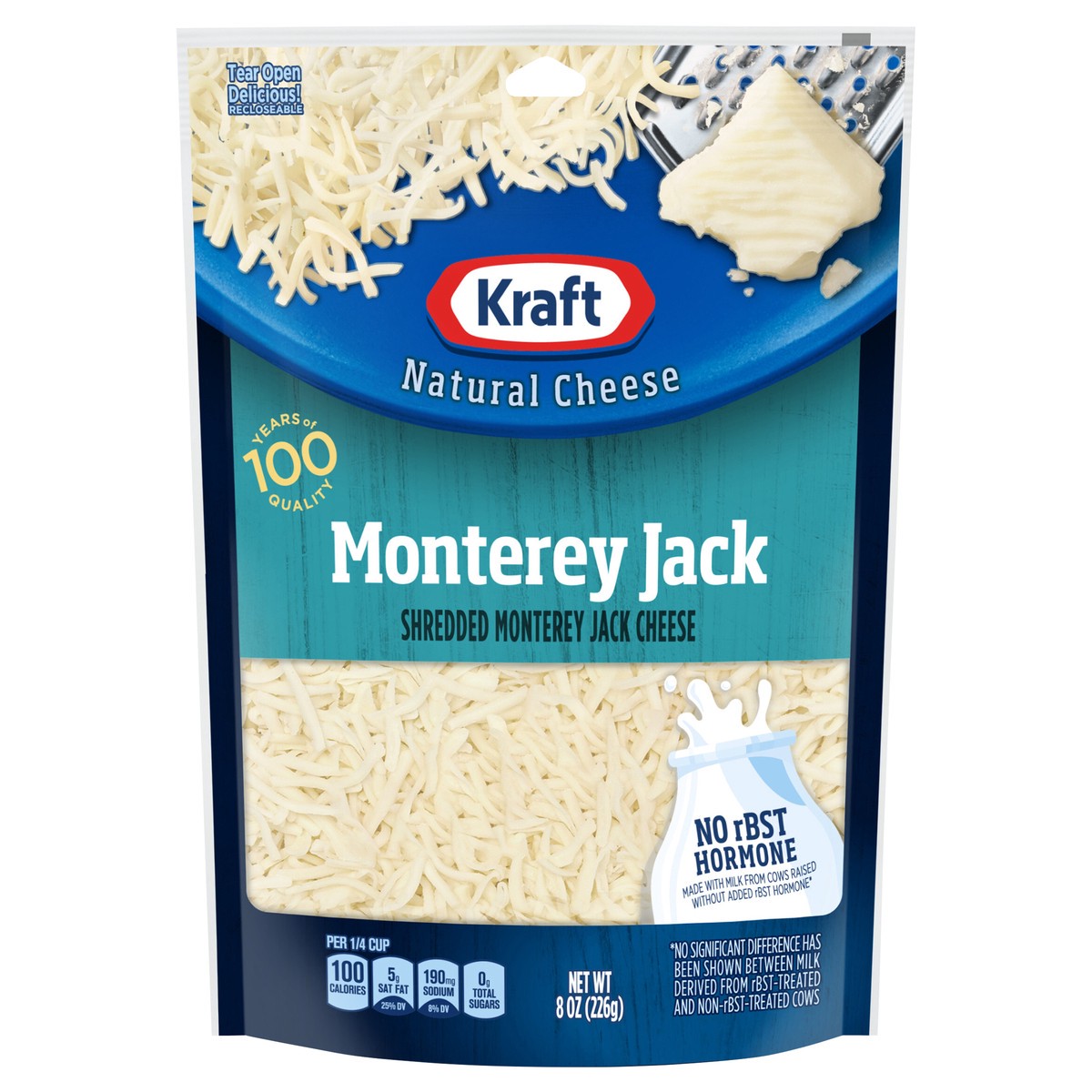 slide 1 of 15, Kraft Natural Shredded Cheese Monerey Jack, 8 oz