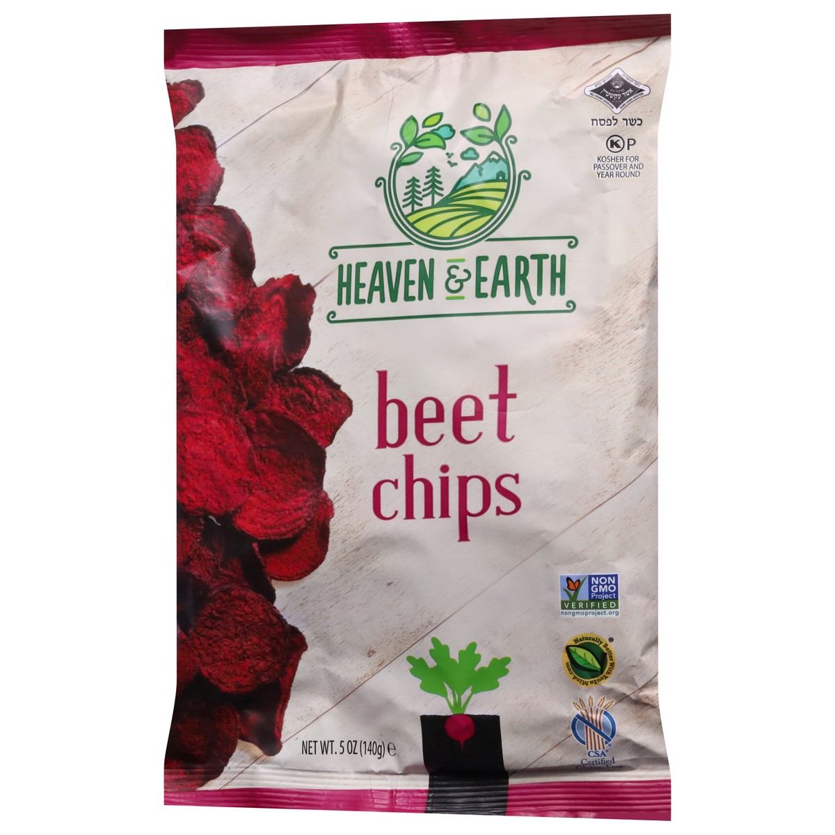 slide 7 of 9, Heaven & Earth Heaven Beet Vegetable Chips, 5 oz