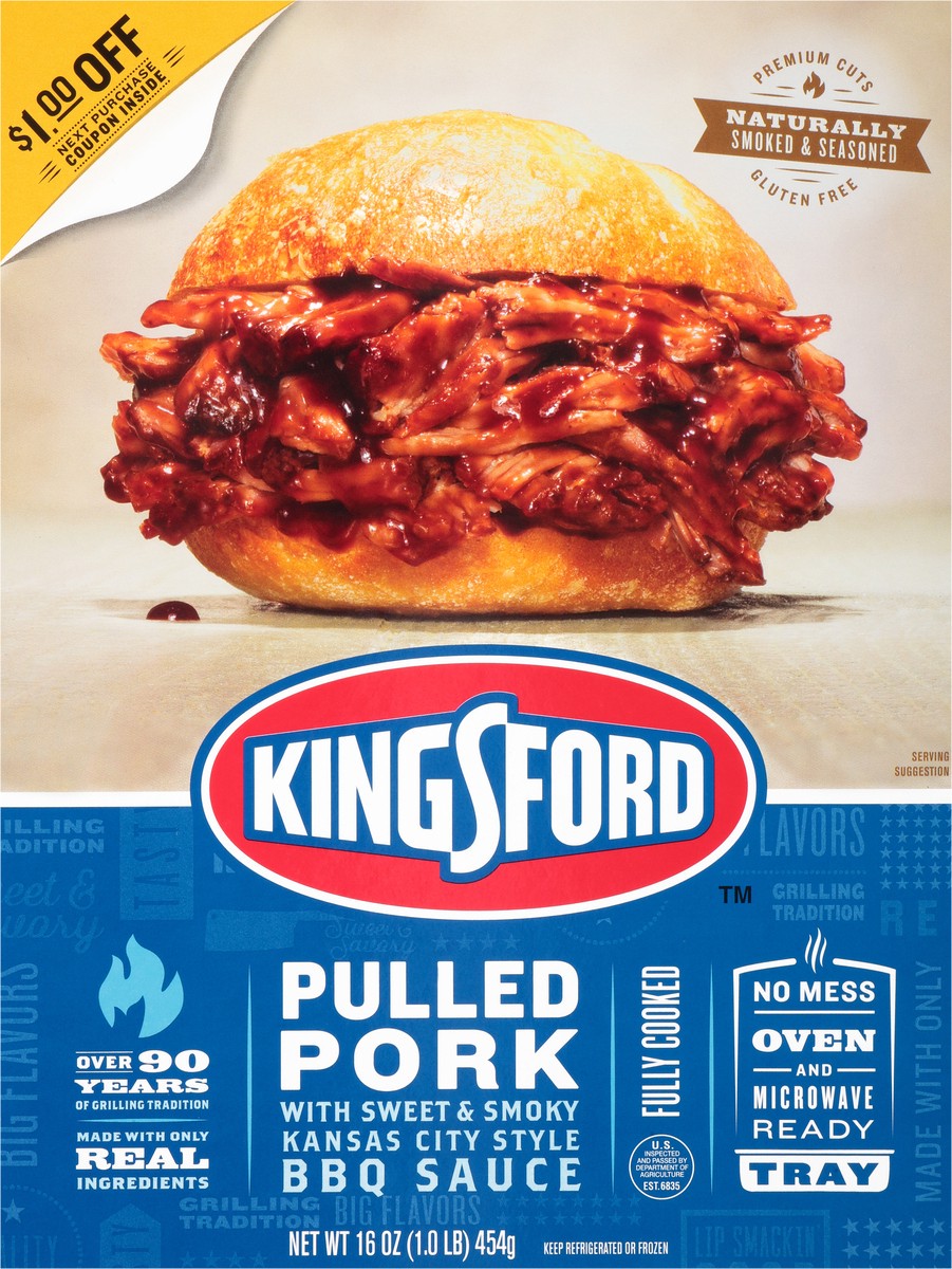 slide 2 of 3, Kingsford Pulled Pork 16 oz. Tray, 16 oz