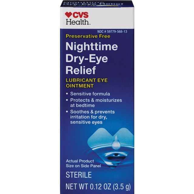 slide 1 of 1, CVS Health Nighttime Dry-Eye Relief Lubricant Eye Ointment, 1 ct