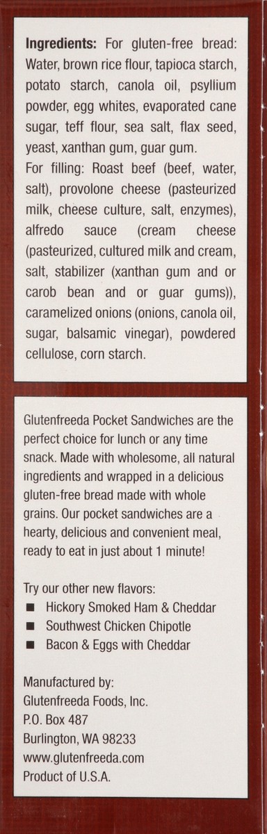 slide 2 of 5, Glutenfreeda Pocket Sandwich 4.5 oz, 4.5 oz