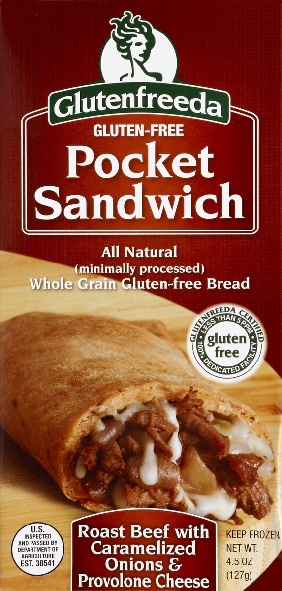 slide 4 of 5, Glutenfreeda Pocket Sandwich 4.5 oz, 4.5 oz