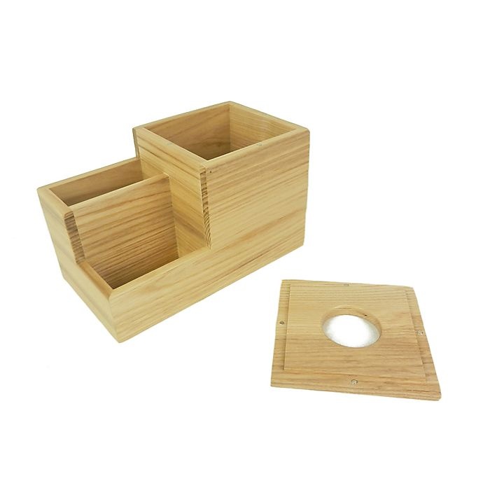 slide 3 of 4, Haven Eulo Wooden Tissue Box Storage - Ash wood, 1 ct