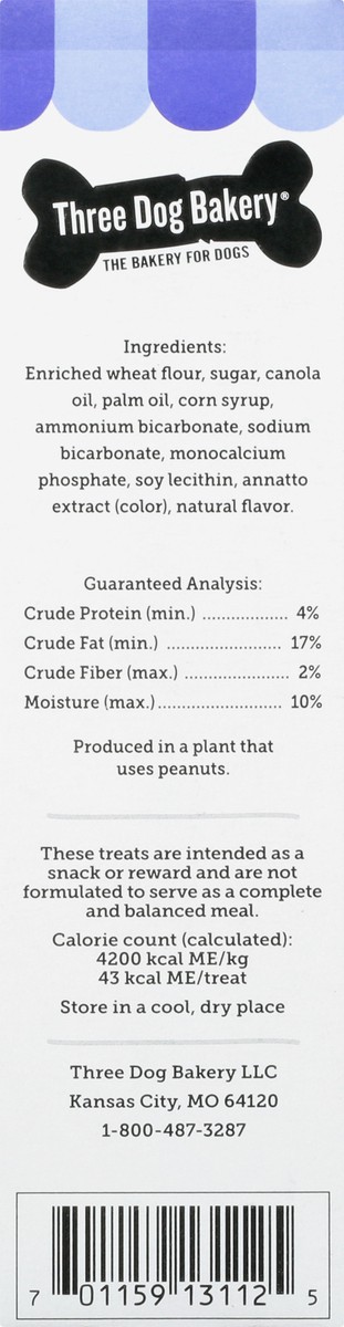 slide 2 of 9, Three Dog Bakery Lick''n Crunch Sandwich Cookies Golden & Vanilla Flavor Treats for Dogs 13 oz, 13 oz