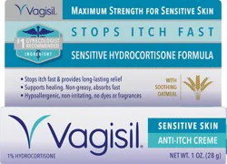 Vagisil Sensitive Skin 1% Hydrocortisone Anti-Itch Creme 1 oz