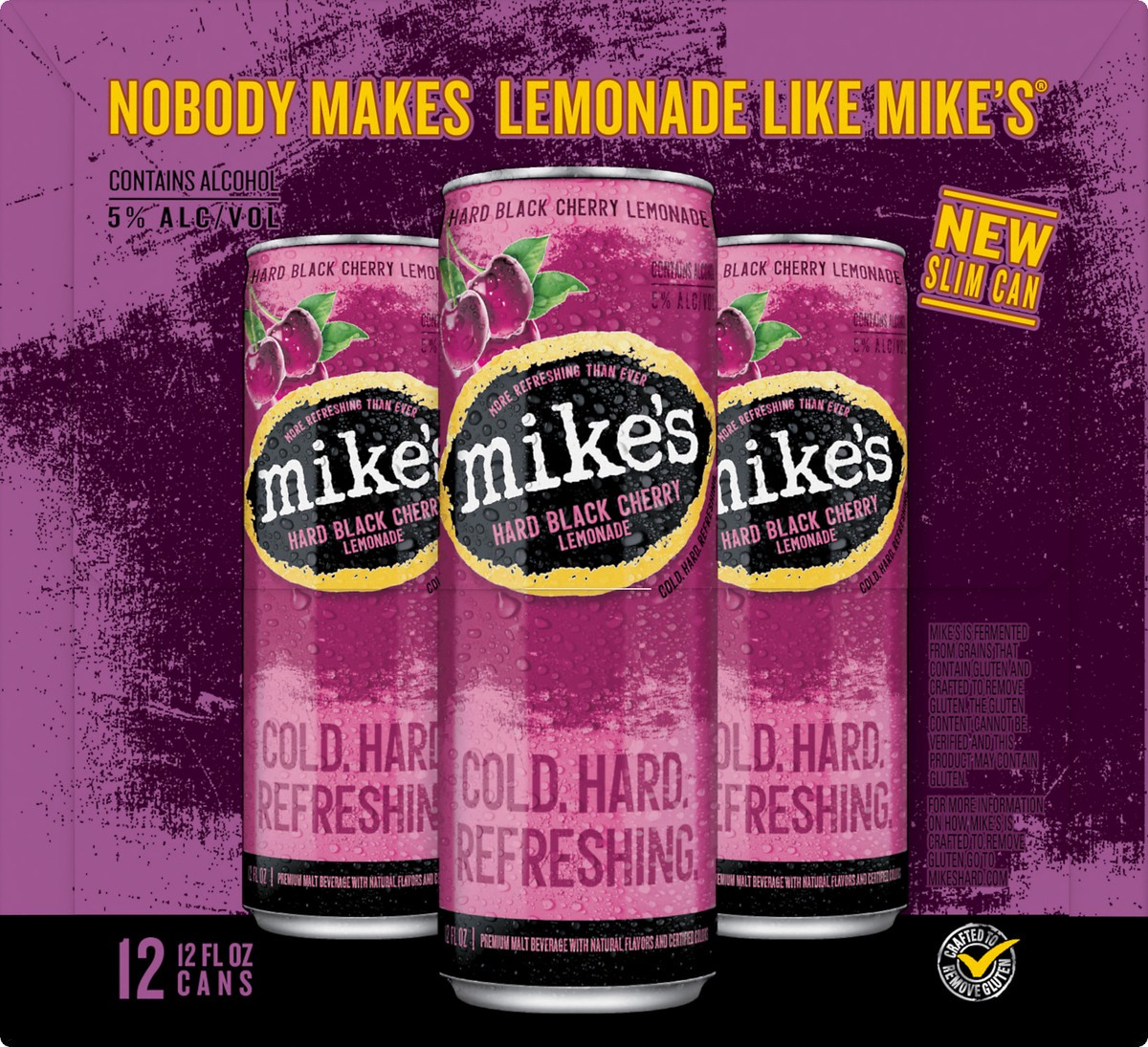 slide 5 of 7, Mike's Mikes Malt Beverage Black Cherry 12Pk, 144 fl oz