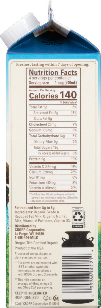 slide 6 of 13, ORGANIC VALLEY 2% (Reduced Fat) Organic Milk - Ultra Pasteurized, 32 oz, 32 oz