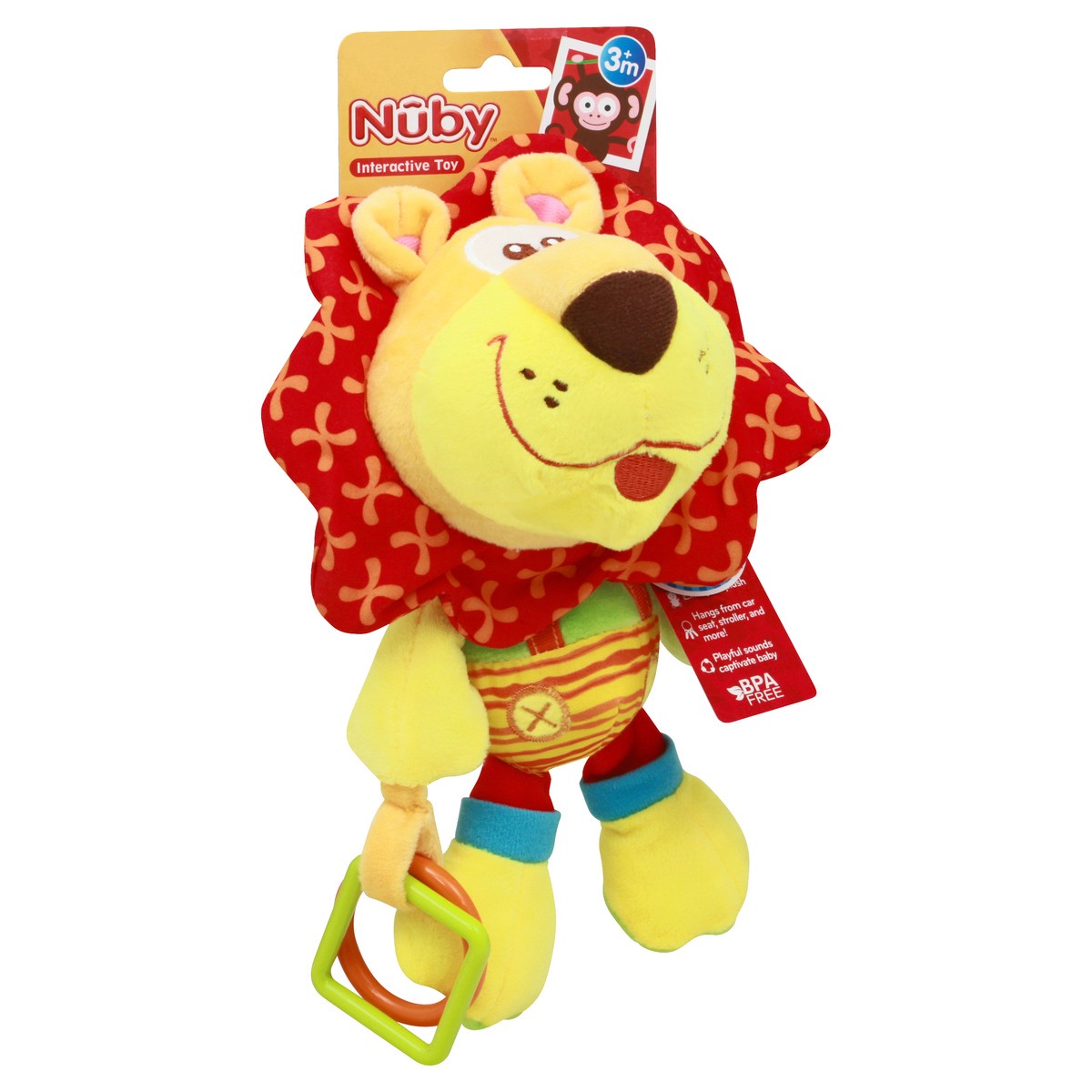 slide 4 of 8, Nuby Tag-a-Long Plush Toy, 1 ct