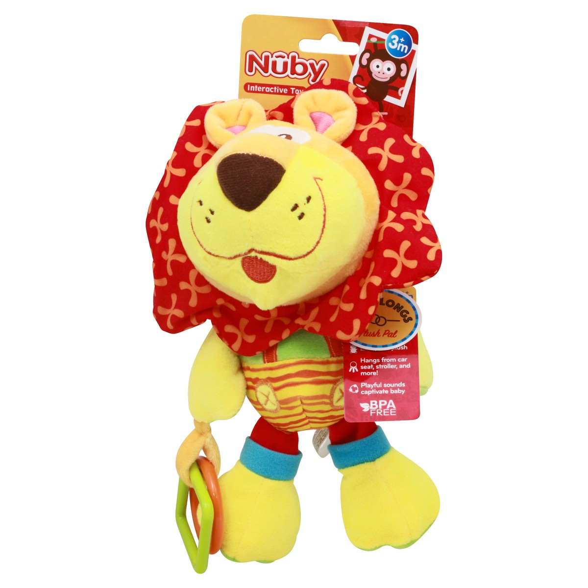 slide 7 of 8, Nuby Tag-a-Long Plush Toy, 1 ct