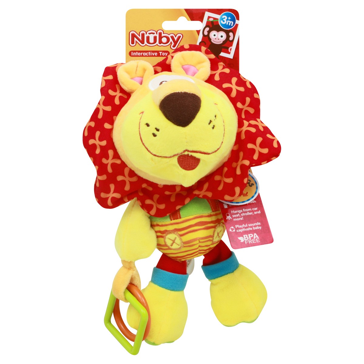 slide 1 of 8, Nuby Tag-a-Long Plush Toy, 1 ct