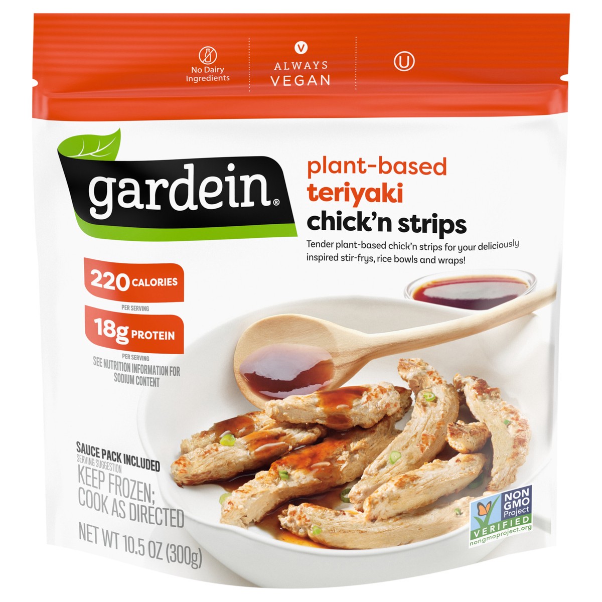 slide 1 of 5, Gardein Teriyaki Chick'n Strips 10.5 oz, 10.5 oz