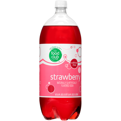 slide 1 of 1, Food Club Strawberry Soda, 1 ct