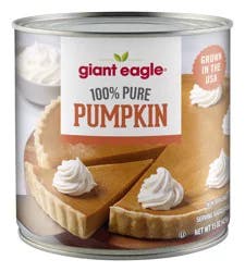 Giant Eagle 100% Pure Pumpkin Pie Fillng