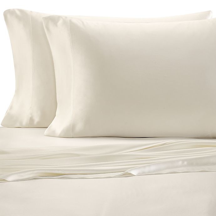 slide 1 of 1, Valeron Estate Silk Queen Sheet Set - Pearl, 1 ct