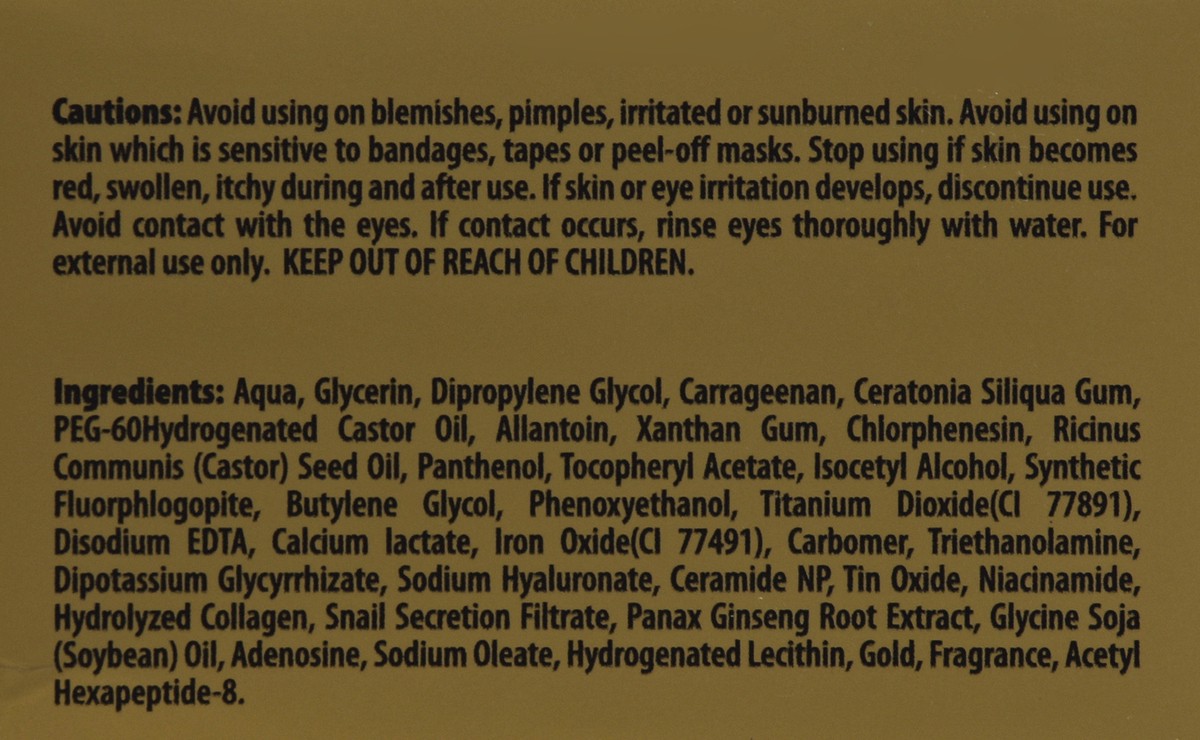 slide 3 of 4, BioMiracle Pure 24K Gold Hydrogel Eye Mask Patch, 30 ct