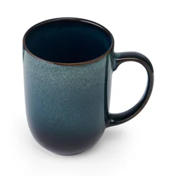 Pfaltzgraff Mug Round Latte Reactive Blue 17 oz