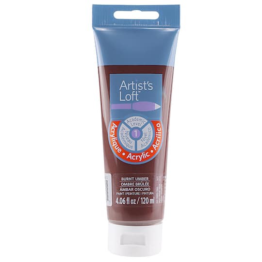 slide 1 of 5, Artists Loft Burnt Umber 4 oz 4oz. Acrylic Paint By Artist's Loft, 4 oz