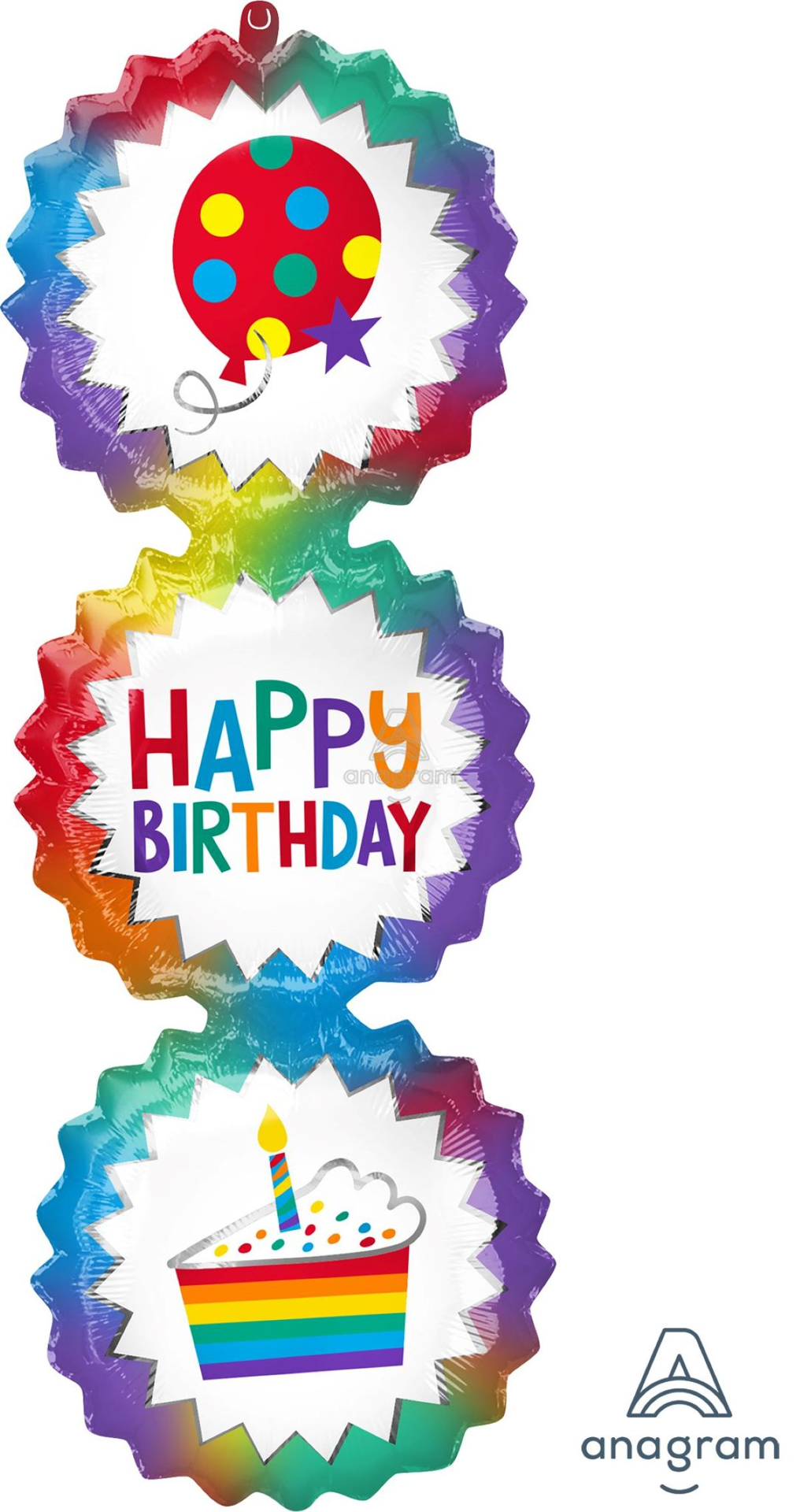 slide 1 of 1, Balloon Hbd Obmre Bursts, 1 ct