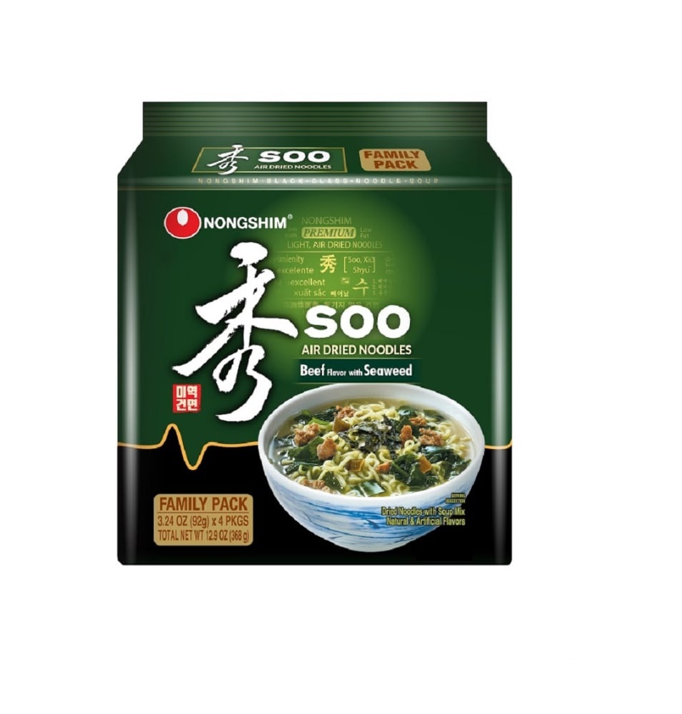 slide 1 of 1, Nongshim Soo Air Dried Noodl, 4 ct; 3.24 oz