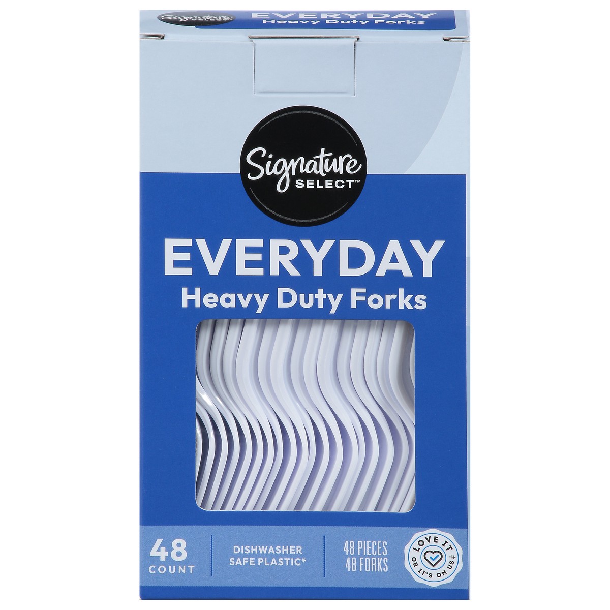 slide 1 of 6, Signature Select Heavy Duty Everyday Forks 48 ea, 48 ct