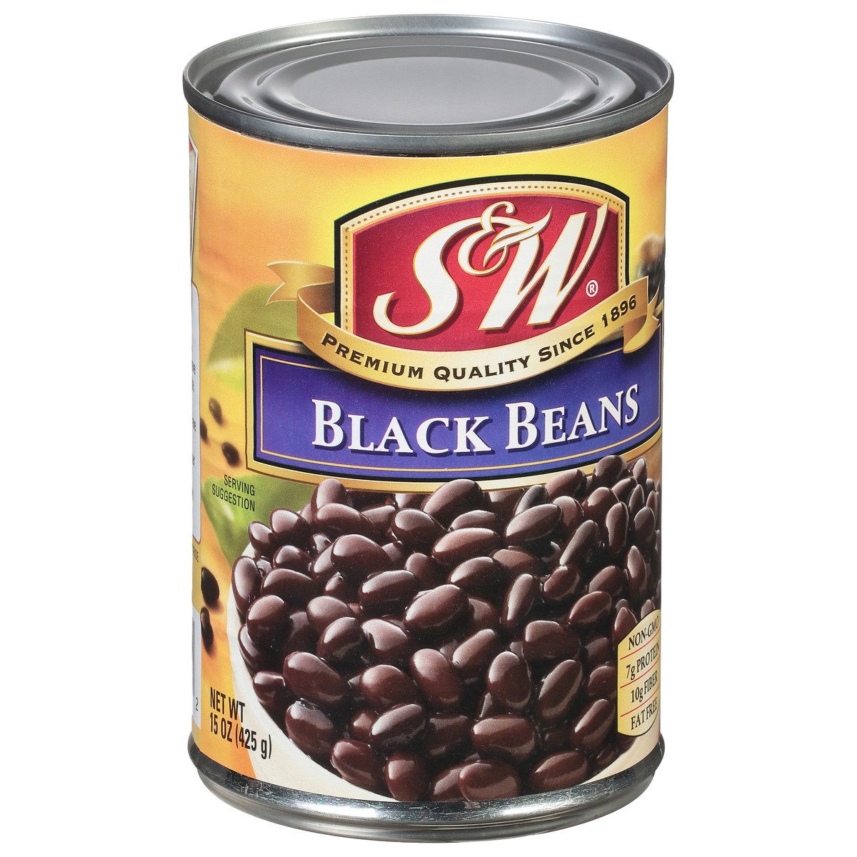 slide 2 of 9, S&W Black Beans 15 oz, 15 oz