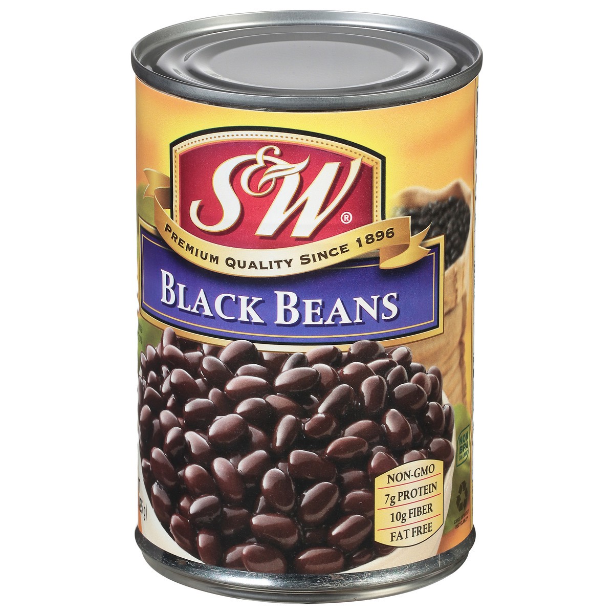 slide 3 of 9, S&W Black Beans 15 oz, 15 oz