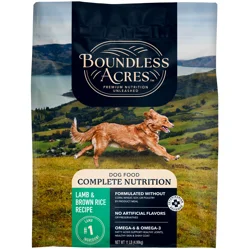 Meijer Boundless Acres Premium Lamb & Brown Rice Dry Dog Food 11 lb