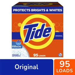 Tide Powder Laundry Detergent, Original Scent, 95 Loads, 108 oz