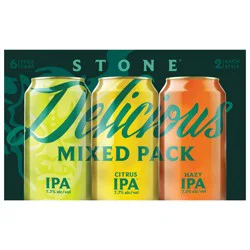 Stone Brewing Delicious Mixed Pack Beer - 6 x 12 fl oz Cans
