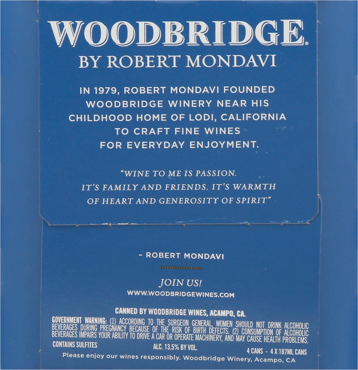 slide 4 of 9, Woodbridge by Robert Mondavi Merlot Red Wine, 4 pk 187 mL Cans, 25.28 fl. oz