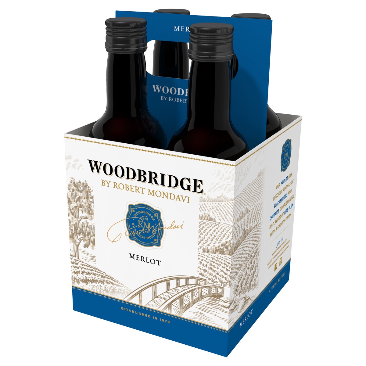 slide 1 of 9, Woodbridge by Robert Mondavi Merlot, Red Wine, 187 mL, 25.28 fl. oz
