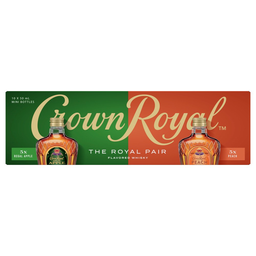 slide 3 of 3, Crown Royal Peach & Apple Variety Pack, 50 ml